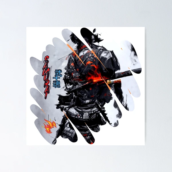Japanese Samurai Back View-Samurai武士魂