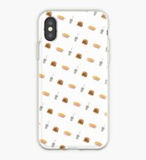 In N Out Burger Fries Shake Pattern iPhone Case