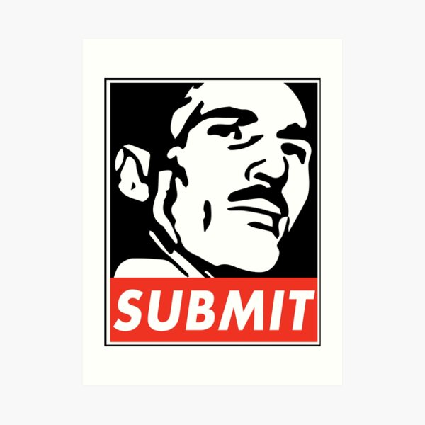 Helio Gracie Submit Art Print