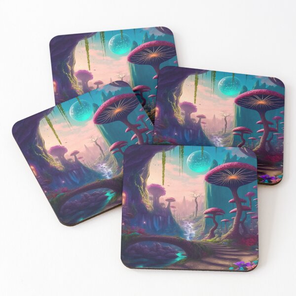 Item preview, Whimsical Magic Mushroom Forest  designed and sold by The Oracle of Surrealism Sublime Consciousness.
