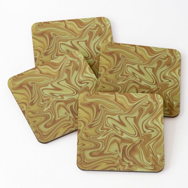 Item preview, Cool golden like liquify pattern, complex abstract art  designed and sold by Karo Art.