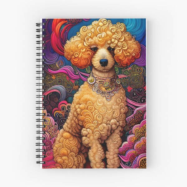 Item preview, Poodle Dog Fantasy Psychedelic Beautiful Portrait Digital Art Painting designed and sold by Lovedogz4life.