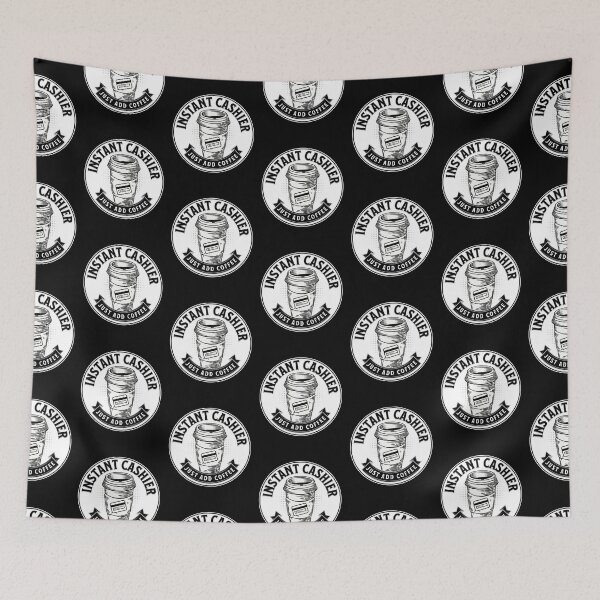 Item preview, Instant Cashier Just Add Coffee designed and sold by TheButtonCrew.