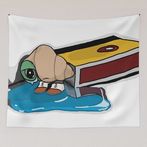 Item preview, Marcel the Shell With Shoes On Crying designed and sold by HombrePalido.