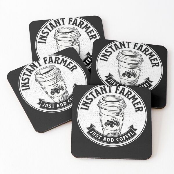 Item preview, Instant Farmer Just Add Coffee designed and sold by TheButtonCrew.
