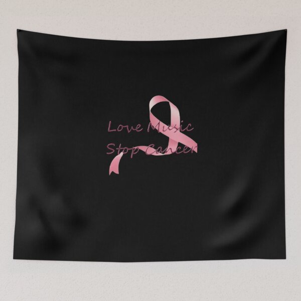 Item preview, Love Music Stop Cancer Tank Top designed and sold by lliquegebrabt.