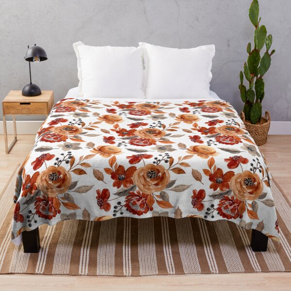 Item preview,  Fall Flowers Watercolor Pattern  designed and sold by JMWCD.