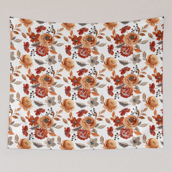 Item preview,  Fall Flowers Watercolor Pattern  designed and sold by JMWCD.