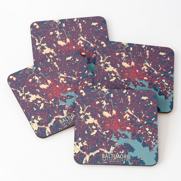 Item preview, Baltimore City Map of Maryland, USA - Hope designed and sold by deMAP.