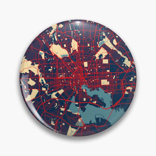 Item preview, Baltimore City Map of Maryland, USA - Hope designed and sold by deMAP.