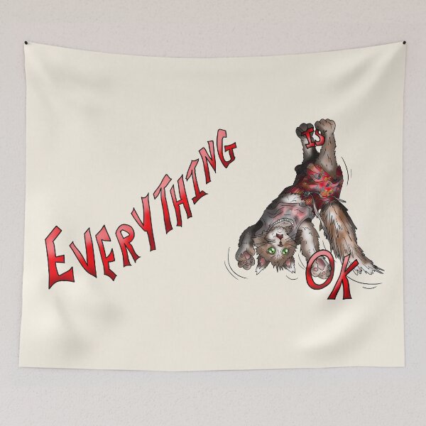 Item preview, Wise cat everything is ok designed and sold by BeingNow.