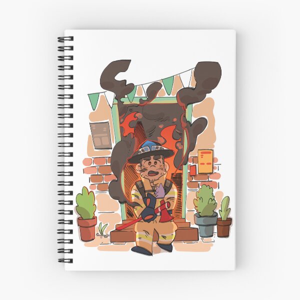 Item preview, fireman rescue cat from buring house designed and sold by HUMBOsketch.