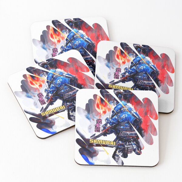 Item preview, Japanese Blue Samurai Back View-Samurai武士魂 designed and sold by zheworkstudio.