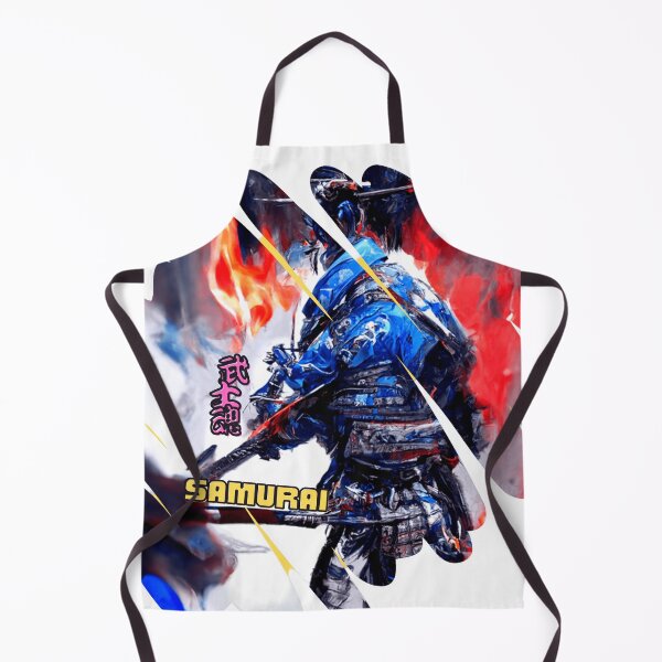 Item preview, Japanese Blue Samurai Back View-Samurai武士魂 designed and sold by zheworkstudio.