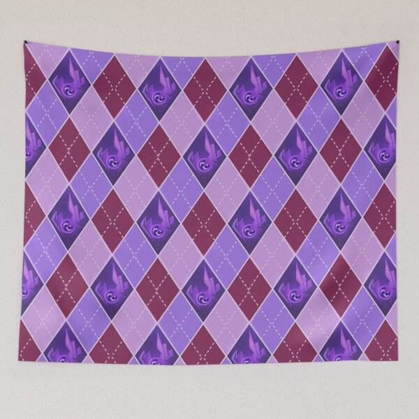 Item preview, genshin: Raiden argyle pattern designed and sold by Lina Nguyen.