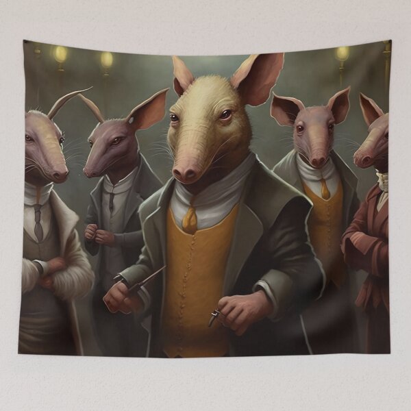 Item preview, Funny Detailed Digital Painting of an Aardvark Mob designed and sold by CodeAndColors.