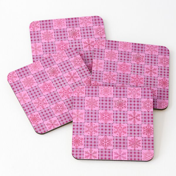 Item preview, Winter Snowflakes on Pink Plaid designed and sold by Jessi-Sketches.