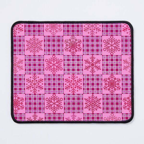 Item preview, Winter Snowflakes on Pink Plaid designed and sold by Jessi-Sketches.