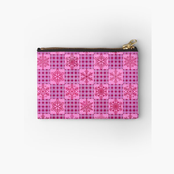 Item preview, Winter Snowflakes on Pink Plaid designed and sold by Jessi-Sketches.