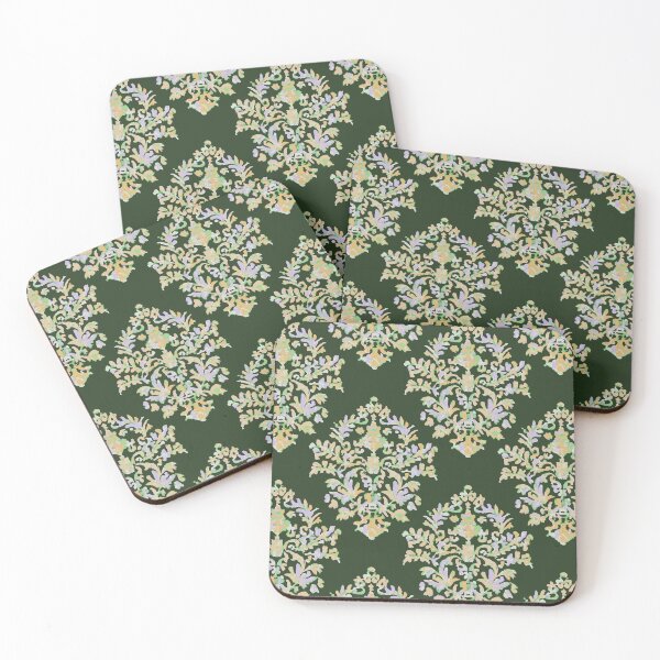 Item preview, Damask Deep Forest designed and sold by penny+florence.