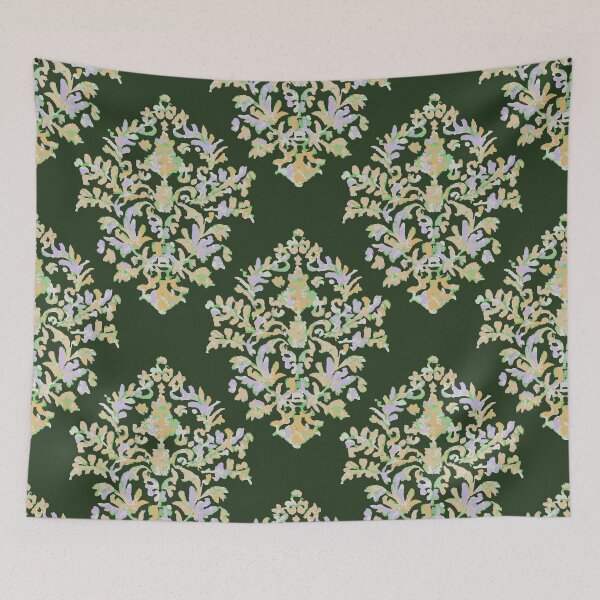 Item preview, Damask Deep Forest designed and sold by penny+florence.