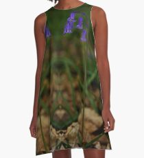 Single Bluebell in Prehen Woods, Derry A-Line Dress