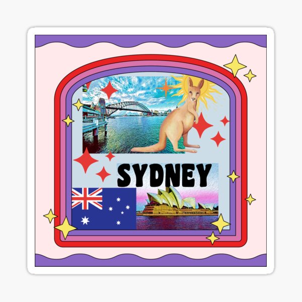 " SYDNEY AUSTRALIA" Sticker For Sale By Starfishstuff | Redbubble