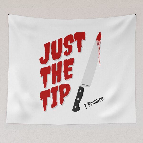 Item preview, Just The Tip I Promise Butcher Knife designed and sold by TheButtonCrew.