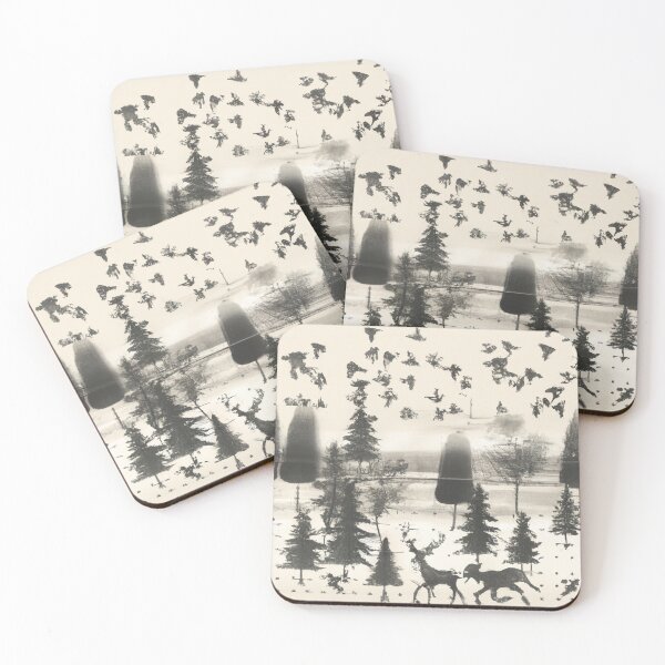 Item preview, Rustic Americana Raindeer Duvet designed and sold by Naomi Gutierrez Parrish.