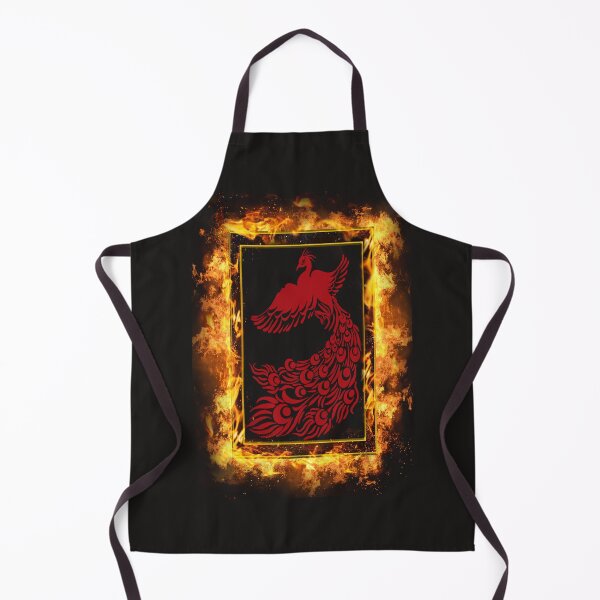 Item preview, RED PHOENIX IN A FIRE FRAME FLYING LEFT designed and sold by sailorsam1805.