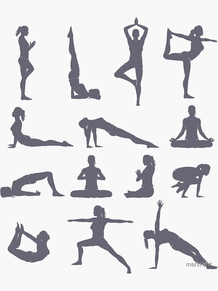 Yoga Teacher Gifts - Yoga Poses & Postures Gift Ideas for Yoga Teachers &  Certified Instructor & Yoga Lovers Sticker for Sale by merkraht