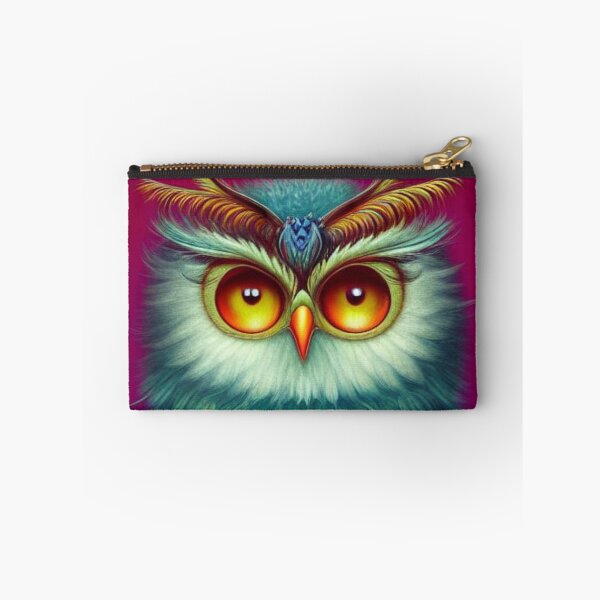 Item preview, Colorful Owl with Big Eyes  designed and sold by CraftyAnimal.