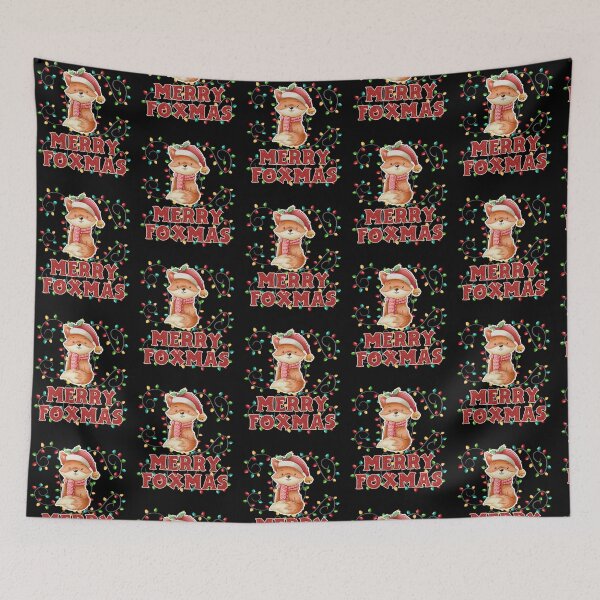 Item preview, Merry Foxmas designed and sold by TheButtonCrew.