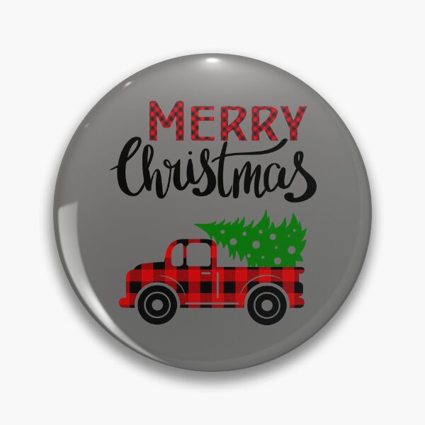 Item preview, Camión a cuadros de Feliz Navidad con árbol designed and sold by SimpleSteve.