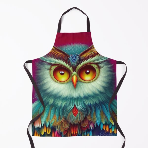 Item preview, Colorful Owl with Big Eyes designed and sold by CraftyAnimal.