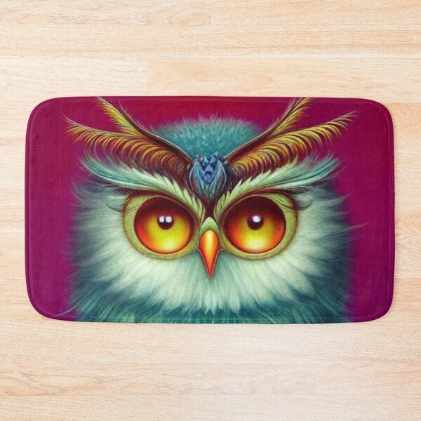 Item preview, Colorful Owl with Big Eyes  designed and sold by CraftyAnimal.