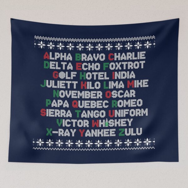 Item preview, Aviation Alphabet Christmas Ugly Sweater designed and sold by chillaxcats.