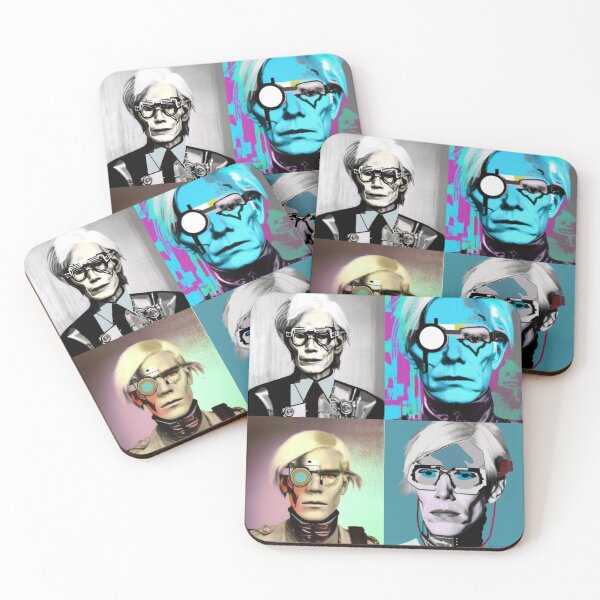 Item preview, A painting of "Andy Warhol" as a cyborg by "Andy Warhol" v1 designed and sold by andewarhol.