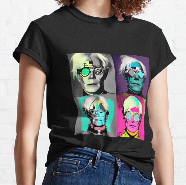 Item preview, A painting of "Andy Warhol" as a cyborg by "Andy Warhol" v2 designed and sold by andewarhol.