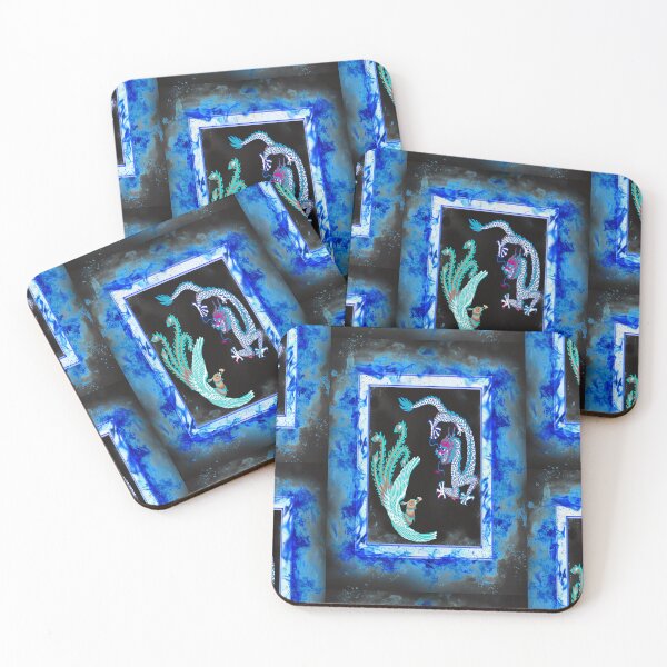 Item preview, NEON DRAGON AND PHOENIX IN A FIRE FRAME  designed and sold by sailorsam1805.