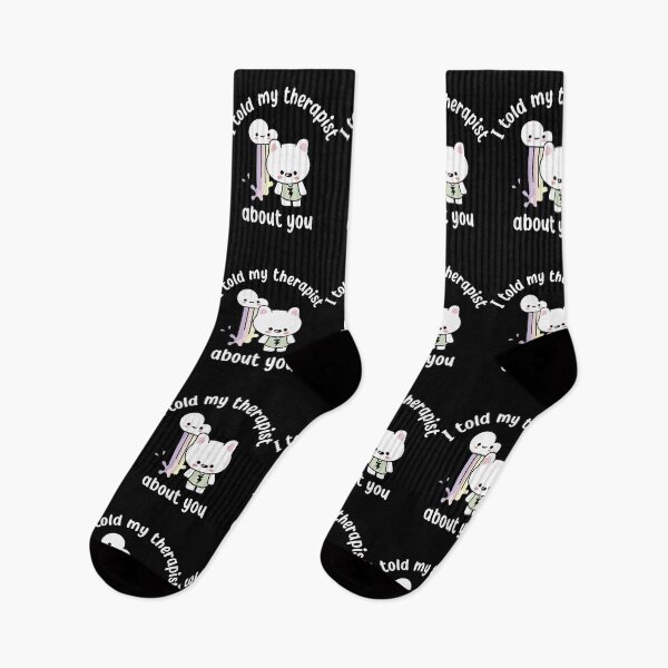 Item preview,  Snarky Kawaii Bunny I Told My Therapist About You Pastel Aesthetic designed and sold by Good-Find.