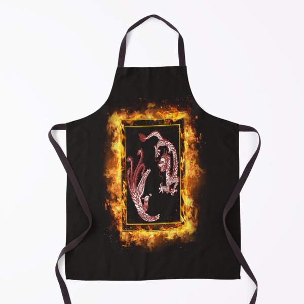 Item preview, DARK RED DRAGON AND PHOENIX IN A FIRE FRAME  designed and sold by sailorsam1805.