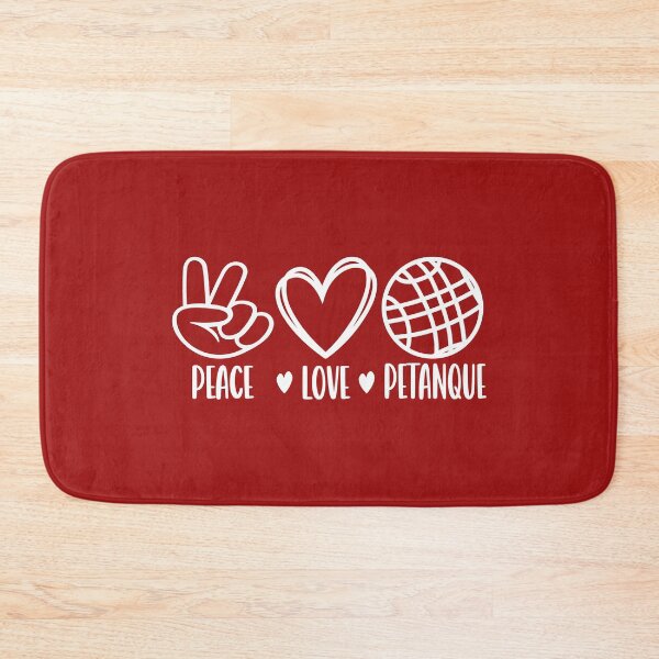 Item preview, Peace Love Petanque. Says it all. Boules cant be beat. Hand designed and sold by leepymock.