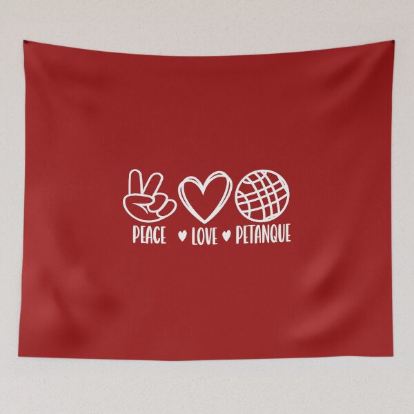 Item preview, Peace Love Petanque. Says it all. Boules cant be beat. Hand designed and sold by leepymock.