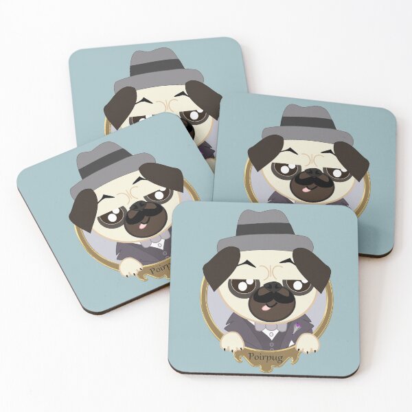 Item preview, Great Detective Poirpug. Poirot the Pug designed and sold by NorroenDyrd.