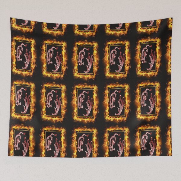 Item preview, DARK RED PHOENIX AND DRAGON IN A FIRE FRAME  designed and sold by sailorsam1805.