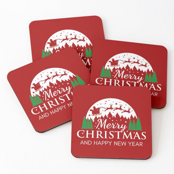 Item preview, Merry Christmas And Happy New Year Design Draw Street Art Retro Culture Vintage Text Phrase Quote designed and sold by BK-Fishing.