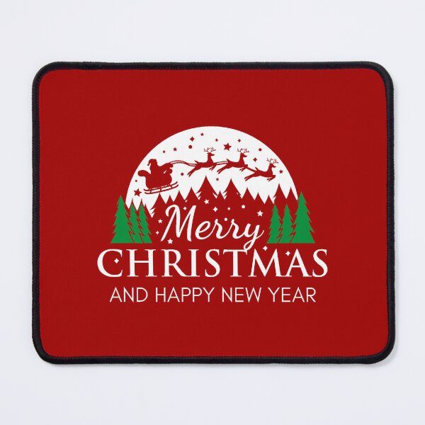 Item preview, Merry Christmas And Happy New Year Design Draw Street Art Retro Culture Vintage Text Phrase Quote designed and sold by BK-Fishing.