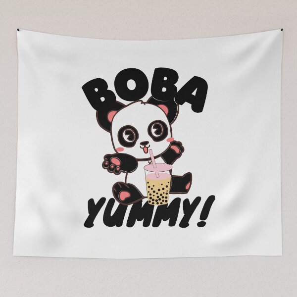 Item preview, Lindo panda rosa con boba - Amantes de Boba designed and sold by Rsagur12.