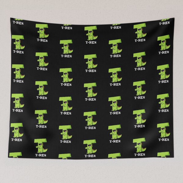 Item preview, T-Rex Alphabet Funny Dinosaur Puns  (Dark BG) designed and sold by punnybone.